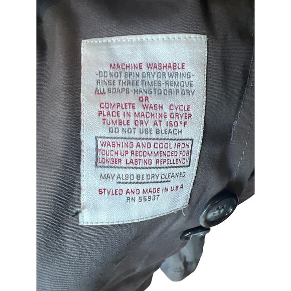 Vintage BOTANY WEATHER TOPPER Trench Coat Men's Size 46L w 2 Removeable Layers! - Picture 7 of 15